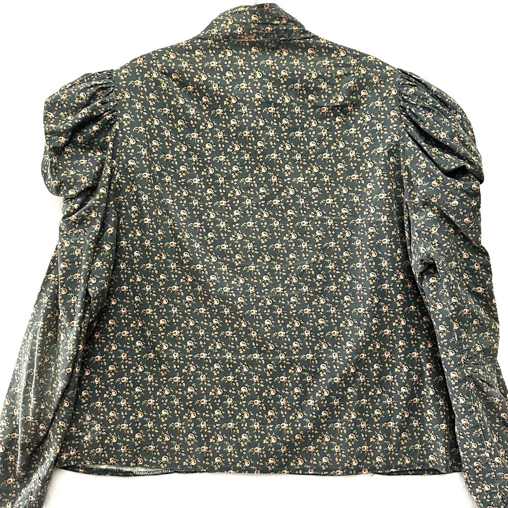Recollections XL Edwardian Steampunk Victorian Reenactment Floral Puff Lace Top - Picture 9 of 11